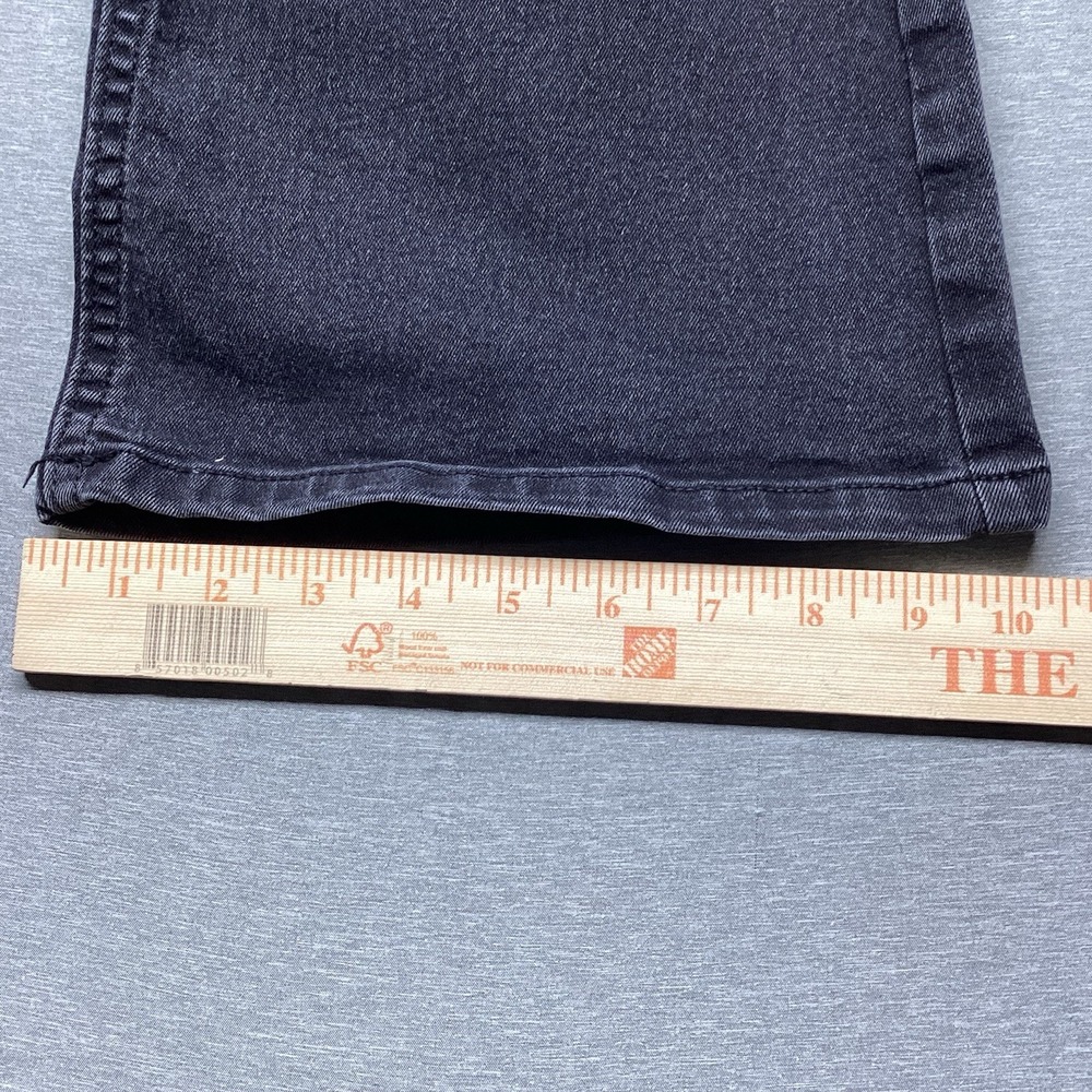 Thereabouts Girls Mid-Rise Super Flare Faded Black Jeans Size 12 Distressed - Picture 4 of 9